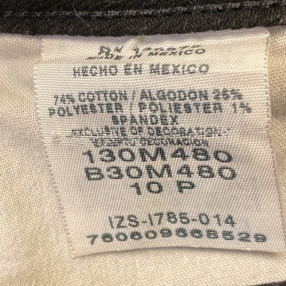 Rider by Lee Jean’s Black Straight-Leg stretchy size 10P - Picture 4 of 11